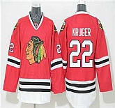 Chicago Blackhawks #22 Marcus Kruger Home Red Reebok NHL Hockey Jersey,baseball caps,new era cap wholesale,wholesale hats